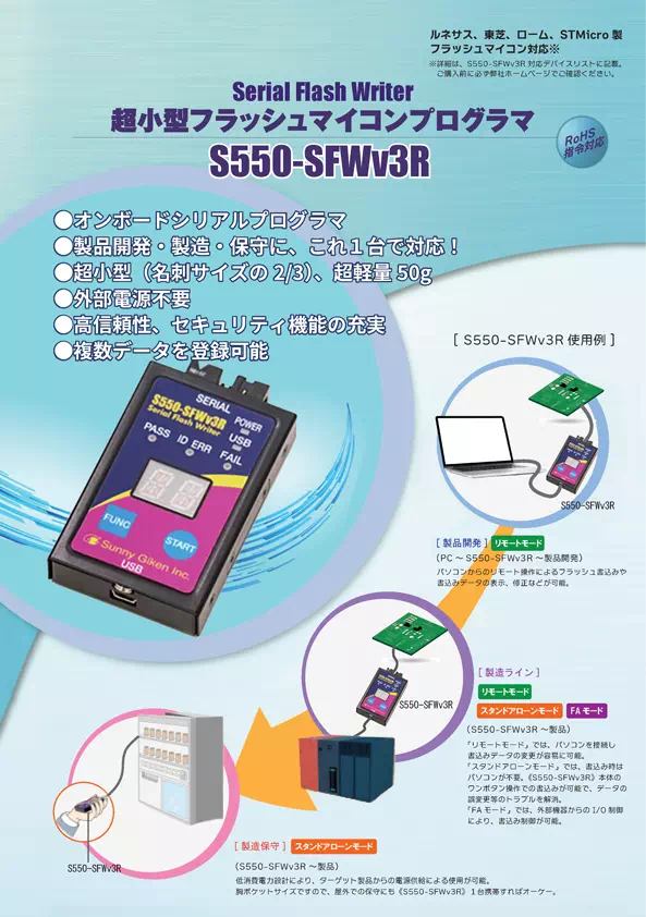 S550-SFWv3R パンフレット表紙