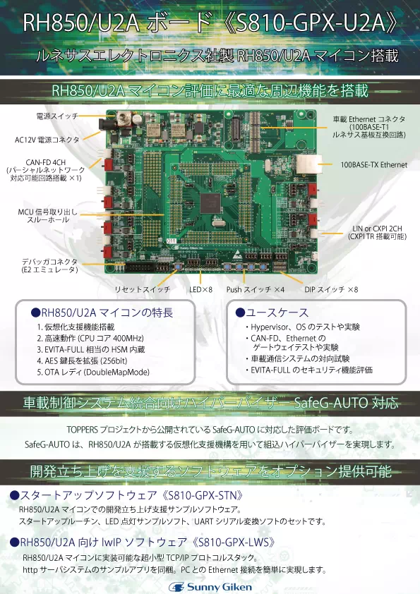 S810-GPX-U2A パンフレット表紙