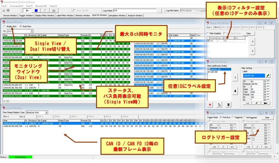 モニタ画面